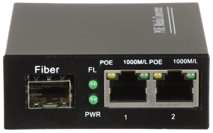 SWITCH POE SPS-2P/1SFP 2-PORTOWY + SFP-1332443