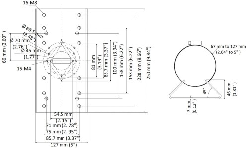 UCHWYT NA SŁUP DS-1275ZJ-SUS Hikvision-1339304