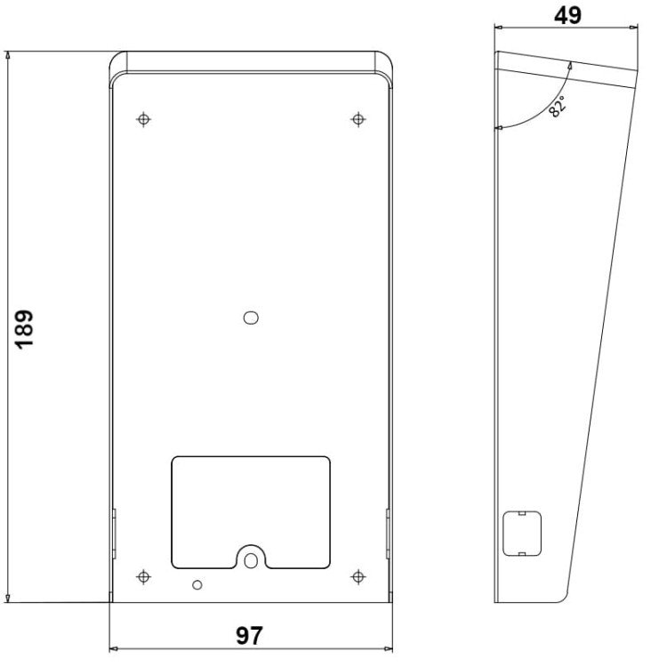 NATYNKOWA OSŁONA PRZECIWDESZCZOWA DS-KABV8113-RS/SURFACE Hikvision-1318841