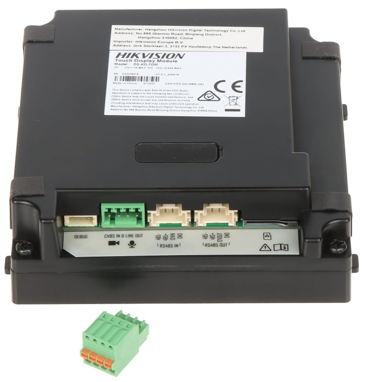 MODUŁ WYŚWIETLACZA DOTYKOWEGO DS-KD-TDM Hikvision-1360772