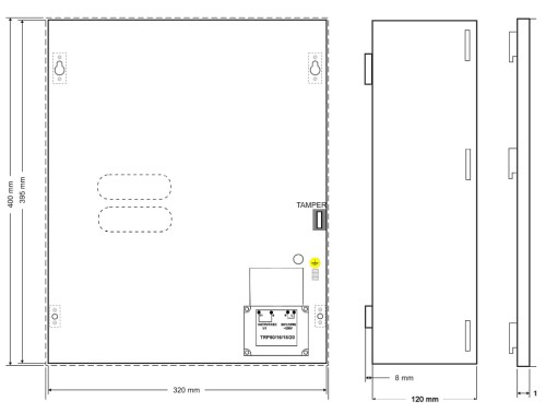 OBUDOWA DO PŁYT CENTRAL ALARMOWYCH AWO-250-1350797