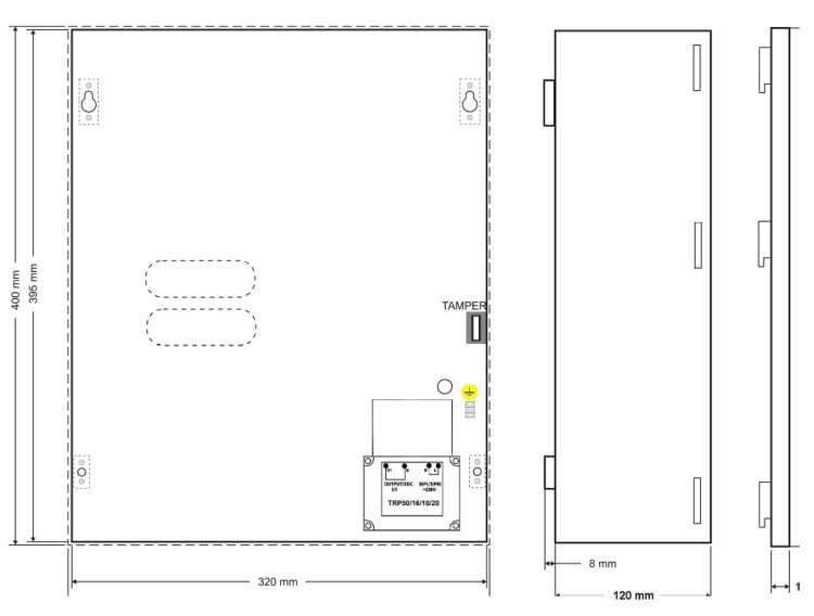 OBUDOWA DO PŁYT CENTRAL ALARMOWYCH AWO-250-1350797