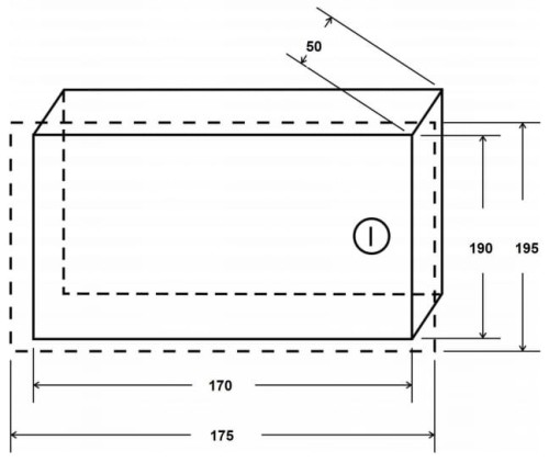 OBUDOWA KLAWIATURY ALARMOWEJ AWO-363-1350887
