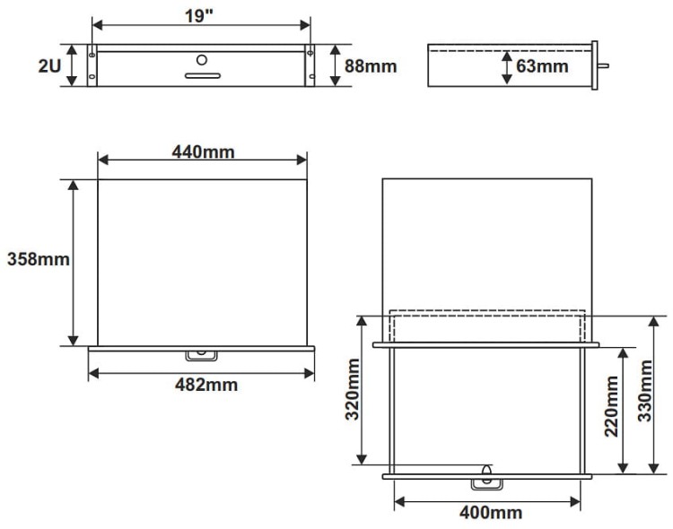 SZUFLADA RAS-R2 DO SZAFY RACK PULSAR-1345721