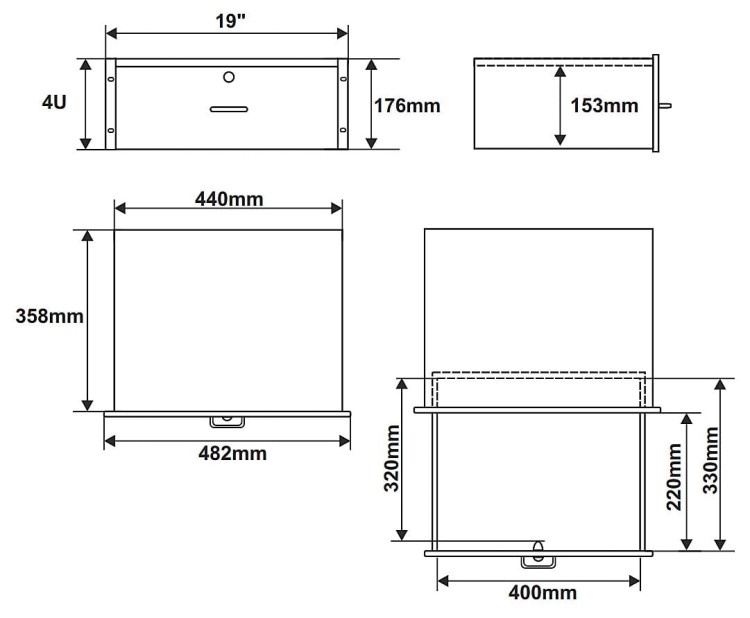 SZUFLADA RAS-R4 DO SZAFY RACK PULSAR-1345733