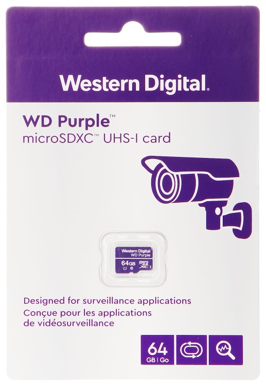 KARTA PAMIĘCI SD-MICRO-10/64-WD UHS-I, SDHC 64GB Western Digital-1338751