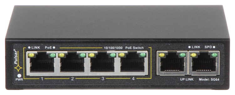 SWITCH POE SG-64 4-PORTOWY PULSAR-1334013