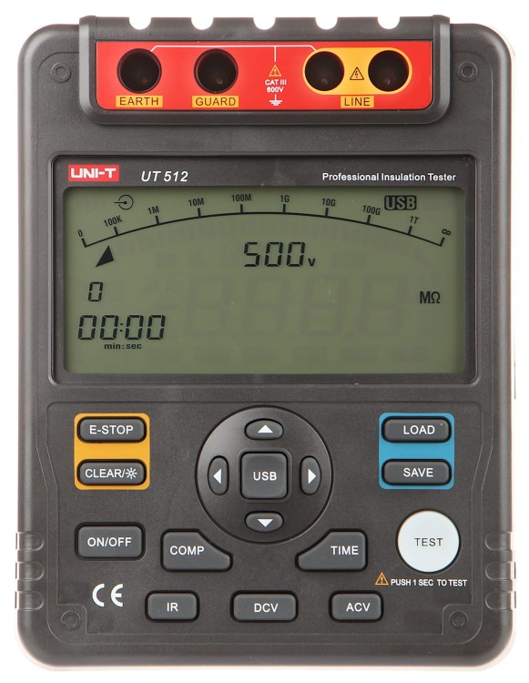 MIERNIK REZYSTANCJI IZOLACJI UT-512 UNI-T-1333176