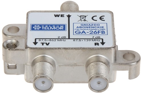 GNIAZDO KOŃCOWE GA-26FB R-TV TELMOR-1347245