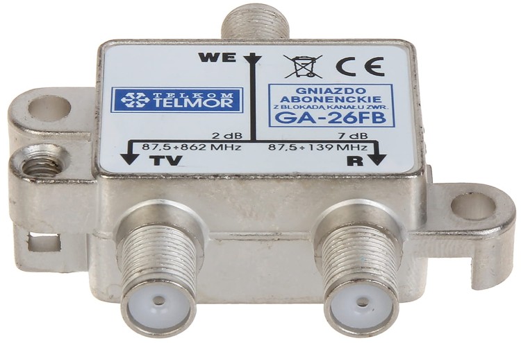 GNIAZDO KOŃCOWE GA-26FB R-TV TELMOR-1347245