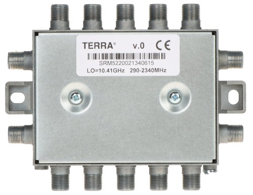 MULTISWITCH PRZELOTOWY UNICABLE I/II SRM-522 5 WEJŚĆ / 5  WYJŚĆ + 2 WYJŚCIA UNICABLE TERRA-1344929