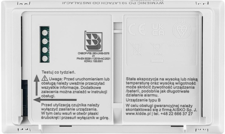 Czujnik czadu Kidde K10LLCO-1501018