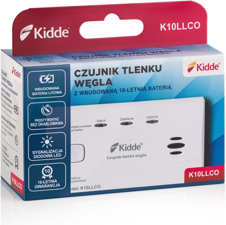 Czujnik czadu Kidde K10LLCO-1501013