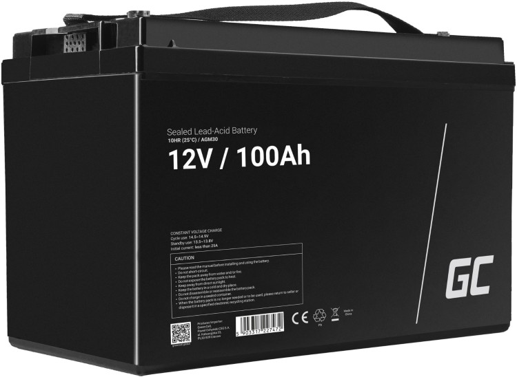 AKUMULATOR AGM Green Cell VRLA 12V 100Ah-1504701