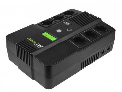 UPS ZASILACZ AWARYJNY AiO Green Cell 800VA 480W AiO Z WYŚWIETLACZEM LCD UPS07-1502660