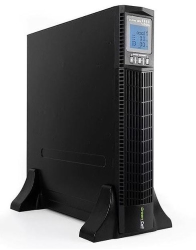 UPS ZASILACZ AWARYJNY Green Cell 1000VA 900W DO SZAFY RACK RTII Z WYŚWIETLACZEM LCD-1502651