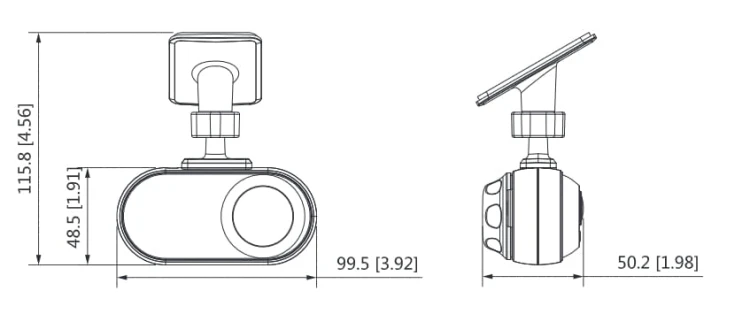 MOBILNA KAMERA AHD, CVI, TVI, CVBS HAC-HMW3200L-FR-0210B-S5 - 1080p 2.1mm, 2.8mm DAHUA-1321800
