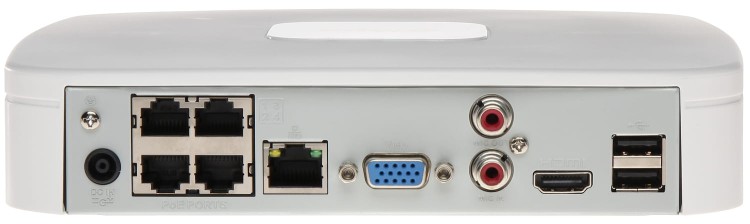 REJESTRATOR IP NVR4104-P-EI 4 KANAŁY, 4 PoE WizSense DAHUA-1563363