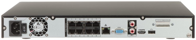 REJESTRATOR IP NVR4208-8P-EI 8 KANAŁÓW, 8 PoE WizSense DAHUA-1563165