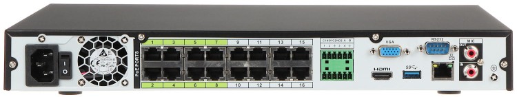 REJESTRATOR IP NVR5216-16P-EI 16 KANAŁÓW, 16 PoE WizSense DAHUA-1563296