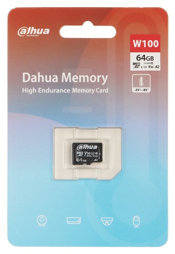 KARTA PAMIĘCI TF-W100-64GB microSD UHS-I, SDXC 64GB DAHUA-1562520