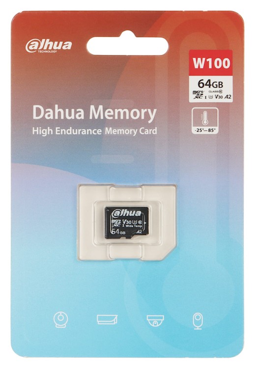 KARTA PAMIĘCI TF-W100-64GB microSD UHS-I, SDXC 64GB DAHUA-1562520