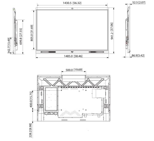 TABLICA INTERAKTYWNA LCH65-MC410-B 65" - 4K UHD DAHUA-1517624