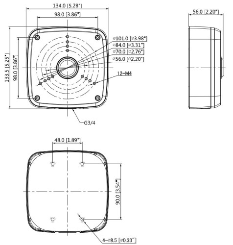 UCHWYT KAMERY PFA122-B DAHUA-1613210