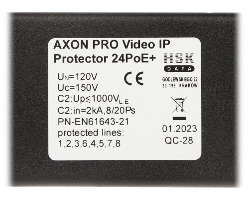 OGRANICZNIK PRZEPIĘĆ AXON-PRO-IP-24POE+-1520094