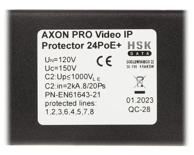 OGRANICZNIK PRZEPIĘĆ AXON-PRO-IP-24POE+-1520094