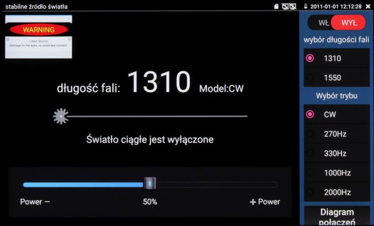 REFLEKTOMETR OPTYCZNY (OTDR) Z TESTEREM CCTV CS-R3-50H-1582345