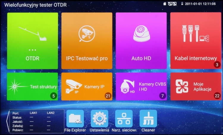 REFLEKTOMETR OPTYCZNY (OTDR) Z TESTEREM CCTV CS-R3-50H-1582337