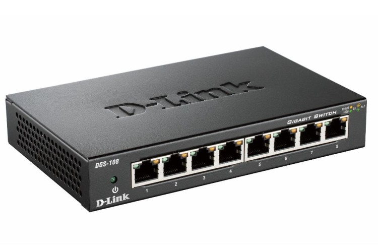 8-port 10/100/1000 Gigabit Metal Housing Desktop Switch-927673