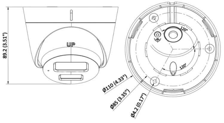KAMERA IP DS-2CD1343G2-LIU(2.8MM) Smart Hybrid Light - 3.7Mpx Hikvision-1629292