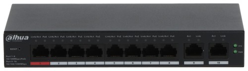 SWITCH POE CS4010-8ET-110 8-PORTOWY DAHUA-1628881