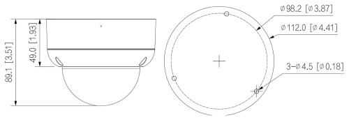 KAMERA WANDALOODPORNA AHD, HD-CVI, HD-TVI, PAL HAC-HDBW1200EA-0280B-S6 - 1080p 2.8mm DAHUA-1629219