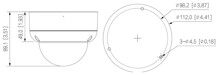 KAMERA WANDALOODPORNA AHD, HD-CVI, HD-TVI, PAL HAC-HDBW1200EA-0280B-S6 - 1080p 2.8mm DAHUA-1629219
