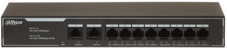 SWITCH POE SG1010LP 8-PORTOWY DAHUA-1624066