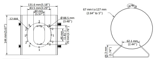 UCHWYT NA SŁUP DS-1275ZJ-S-SUS Hikvision-1664787