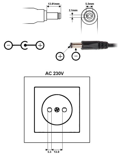 ZASILACZ 12V/2A/5.5-1349721