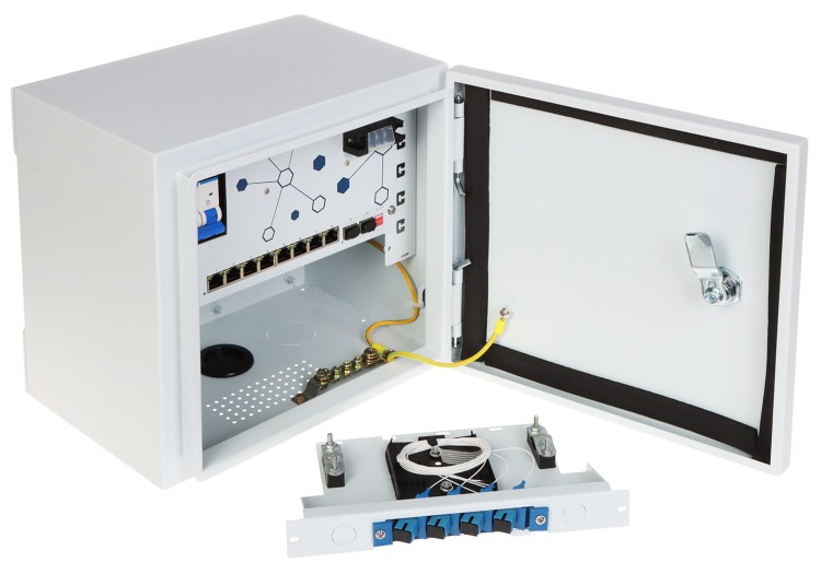 ZEWNĘTRZNY PUNKT DYSTRYBUCJI KAMER EXPERT-POE/OTD-8G2GSFP 8 PoE + 2 x SFP-1648247