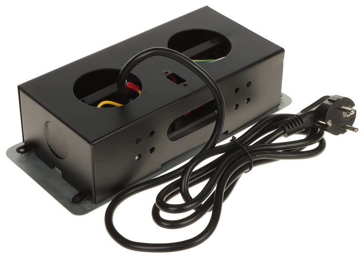 LISTWA ZASILAJĄCA MEBLOWA FPS-2S2U/CABLE (2 GNIAZDA + 2  USB)-1622920