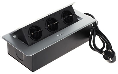 LISTWA ZASILAJĄCA MEBLOWA FPS-3S/CABLE (3 GNIAZDA)-1672993