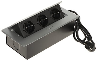 LISTWA ZASILAJĄCA MEBLOWA FPS-3S/CABLE (3 GNIAZDA)-1622921