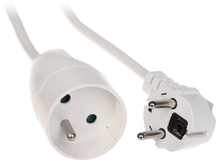 PRZEDŁUŻACZ Z UZIEMIENIEM PS-3X1.0-5M/W 5m-1664814