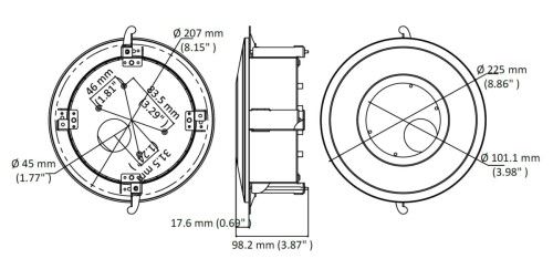 UCHWYT SUFITOWY DO KAMER KULISTYCH DS-1227ZJ-DM37 Hikvision-1682823