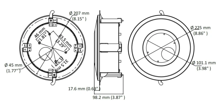 UCHWYT SUFITOWY DO KAMER KULISTYCH DS-1227ZJ-DM37 Hikvision-1682823
