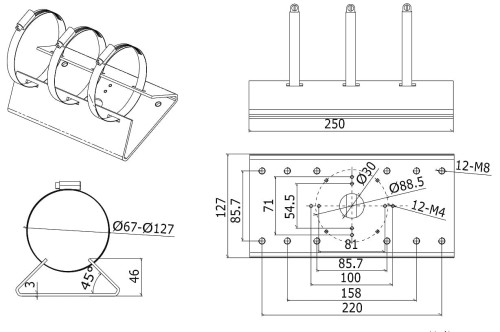 UCHWYT NA SŁUP DS-1275ZJ Hikvision-1683908