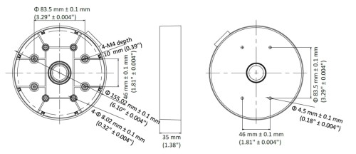 UCHWYT KAMERY DS-1280ZJ-DM55(BLACK) Hikvision-1682794