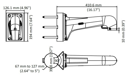 UCHWYT NA SŁUP DS-1603ZJ-POLE-P Hikvision-1682761